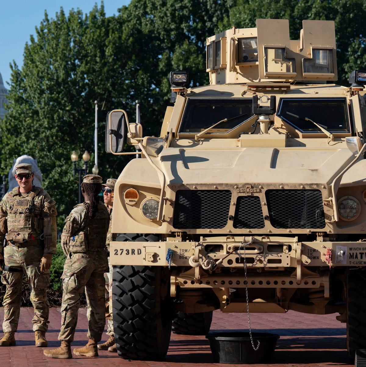 Soldaten im Stadtbild: In Washington ist das zum Alltag geworden (Archivbild). - Foto: Jose Luis Magana/FR159526 AP/AP/dpa