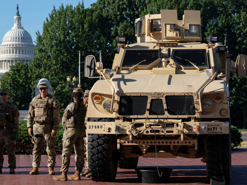 Die Nationalgarde patrouilliert in der US-Hauptstadt. (Archvivbild) - Foto: Jose Luis Magana/FR159526 AP/AP/dpa