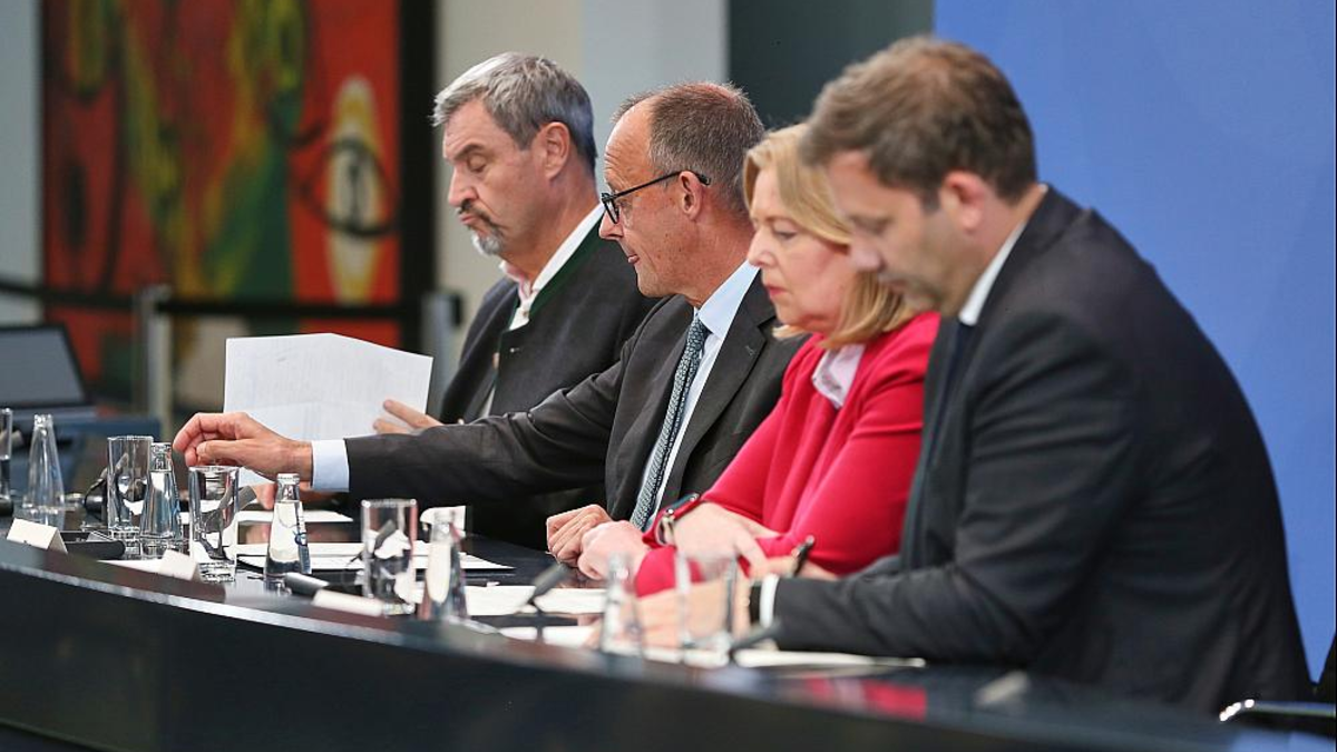 Söder, Merz, Bas und Klingbeil am 03.09.2025 - Foto: über dts Nachrichtenagentur