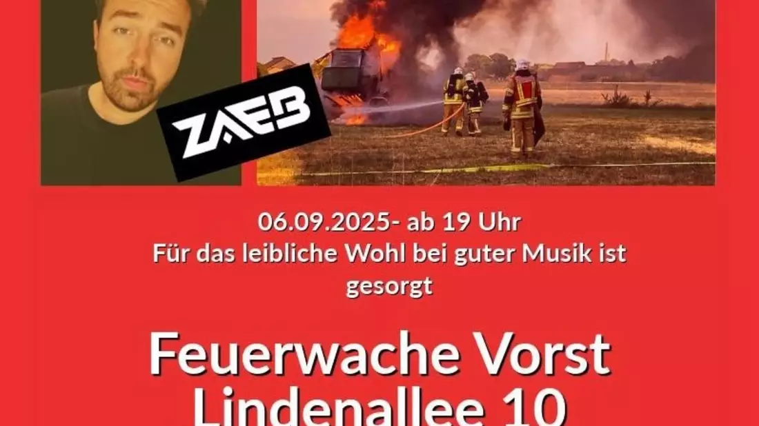 FW Tönisvorst: Der Löschzug Vorst läd bei freiem Eintritt zum Sommernachtstraum in die Feuerwache ein - Bild: presseportal.de