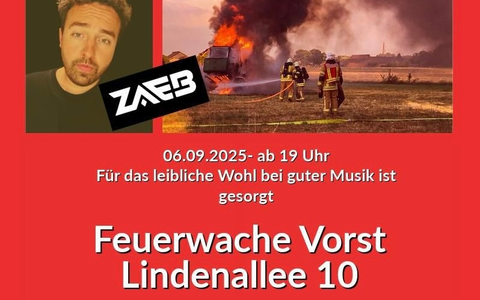 FW Tönisvorst: Der Löschzug Vorst läd bei freiem Eintritt zum Sommernachtstraum in die Feuerwache ein - Foto: presseportal.de