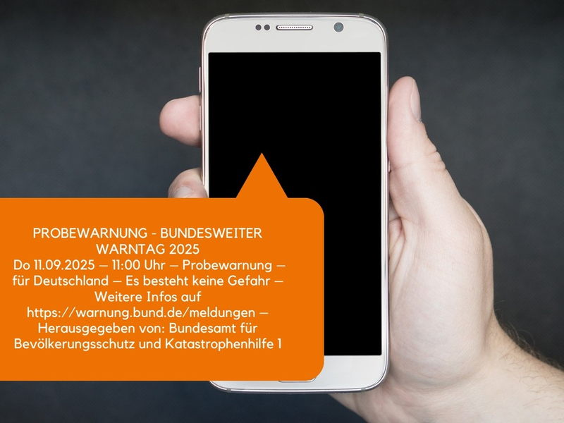 Bundesweiter Warntag 2025: Bund, Länder und Kommunen testen Warnsysteme am 11. September - Foto: presseportal.de