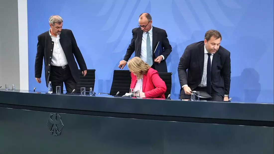 Söder, Merz, Bas und Klingbeil am 03.09.2025 - Bild: über dts Nachrichtenagentur