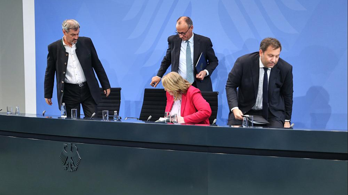 Söder, Merz, Bas und Klingbeil am 03.09.2025 - Foto: über dts Nachrichtenagentur