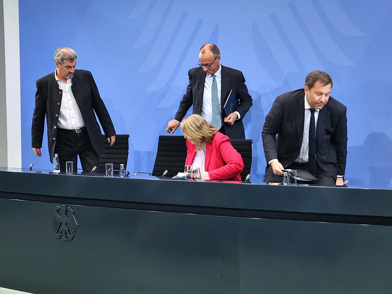 Söder, Merz, Bas und Klingbeil am 03.09.2025 - Foto: über dts Nachrichtenagentur