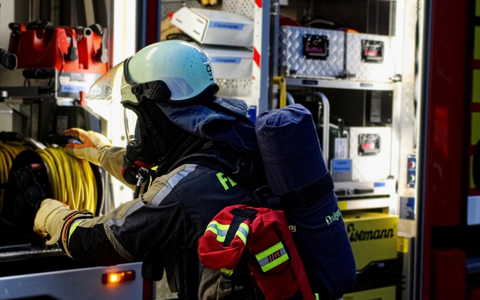 FW Hünxe: Pkw in Vollbrand - Foto: presseportal.de