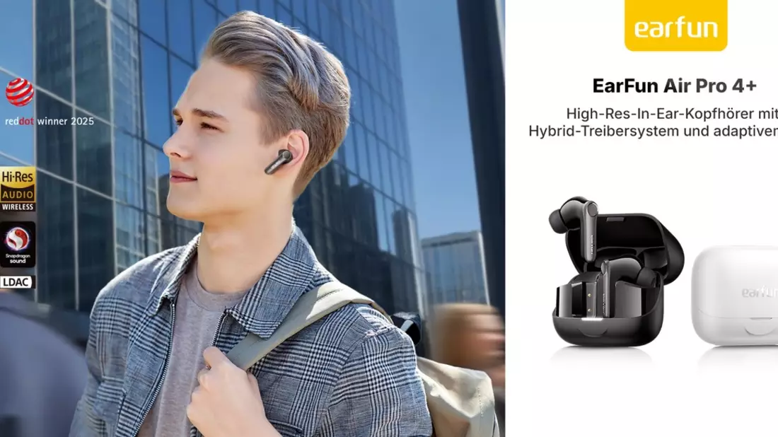 Mit den Air Pro 4+ und dem Wave Pro X präsentiert EarFun zwei top ausgestattete Bluetooth-Kopfhörer - Bild: presseportal.de