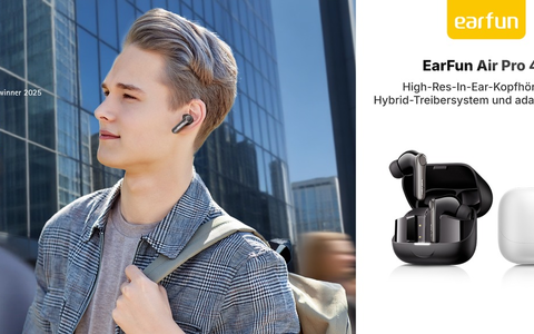 Mit den Air Pro 4+ und dem Wave Pro X präsentiert EarFun zwei top ausgestattete Bluetooth-Kopfhörer - Foto: presseportal.de