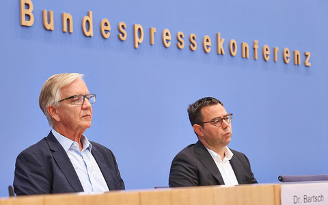 Dietmar Bartsch und Sebastian Schäfer am 05.09.2025 - Foto: über dts Nachrichtenagentur
