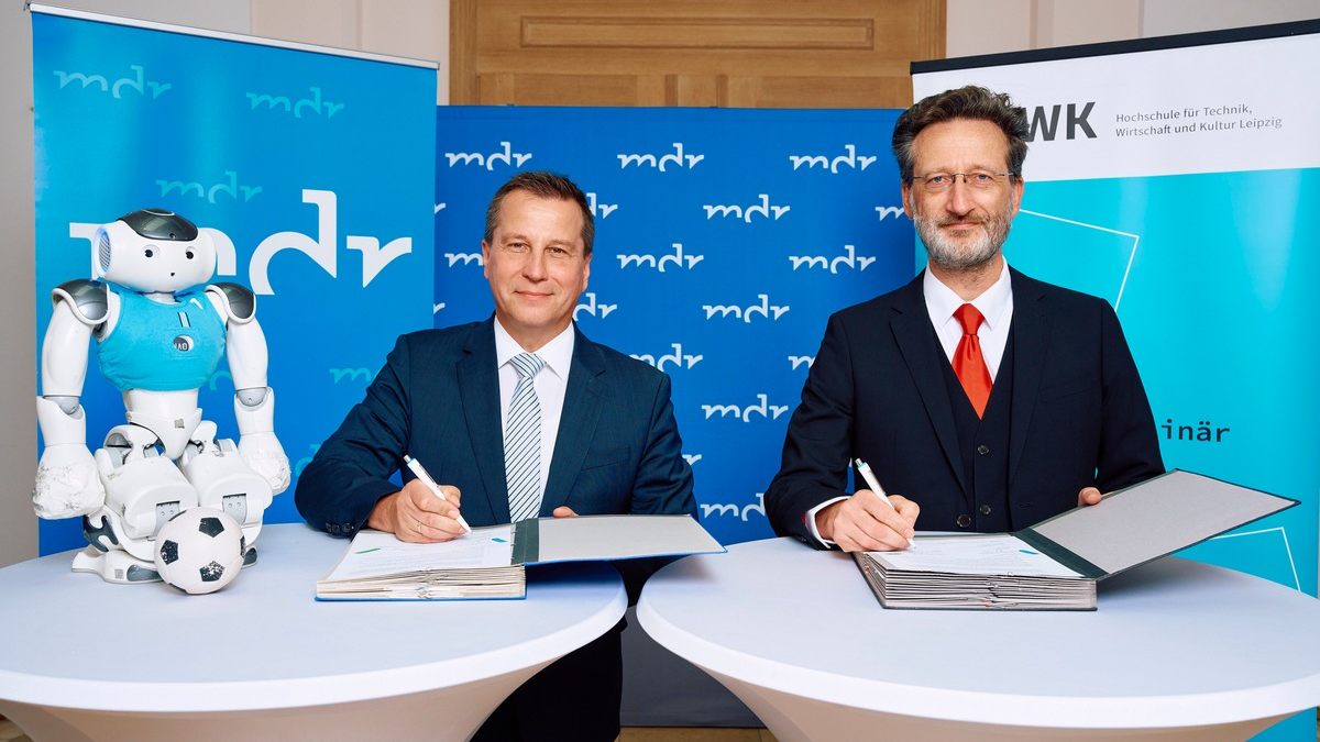 Gemeinsam für Wissenschaft und Bildung: HTWK Leipzig und MDR erneuern Kooperationsvertrag - Foto: presseportal.de