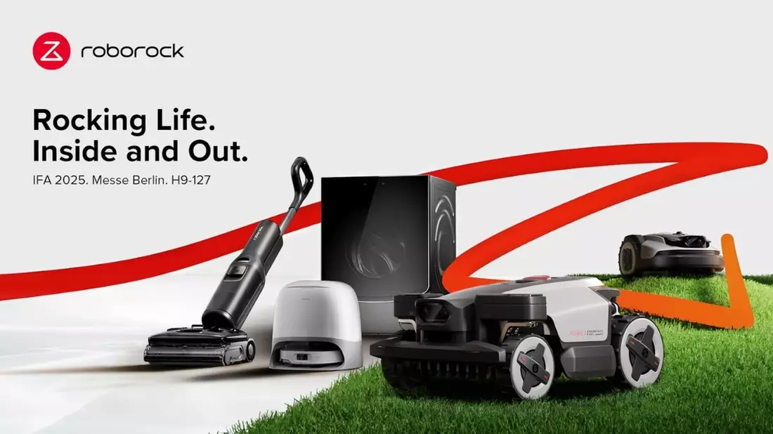 Roborock Rocking Life, Inside and Out auf der IFA 2025 mit der Weltpremiere der Mähroboter-Reihe RockMow und RockNeo - Bild: presseportal.de