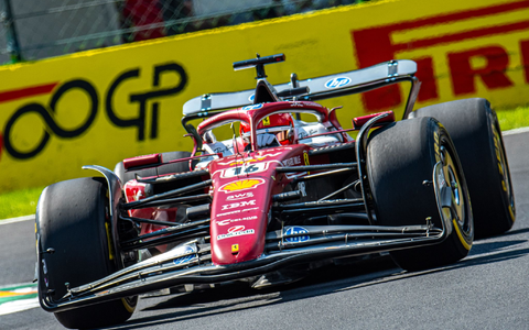 Nur knapp geschlagen Zweiter im Training - was geht bei der Startplatzjagd für Leclerc? - Foto: Federico Manoni/ZUMA Press Wire/dpa