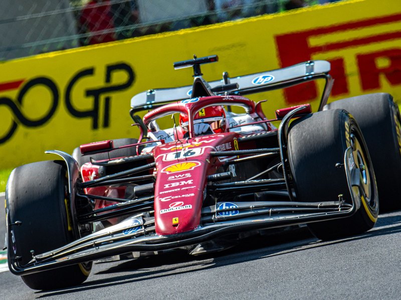 Nur knapp geschlagen Zweiter im Training - was geht bei der Startplatzjagd für Leclerc? - Foto: Federico Manoni/ZUMA Press Wire/dpa