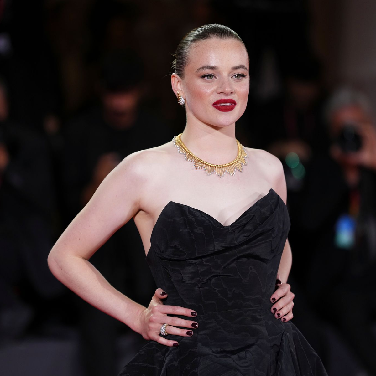 Luna Wedler vor der Premiere von «Silent Friend».  - Foto: Scott A Garfitt/Invision/AP/dpa