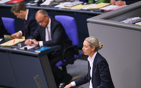Klingbeil, Merz und Weidel (Archiv) - Foto: über dts Nachrichtenagentur