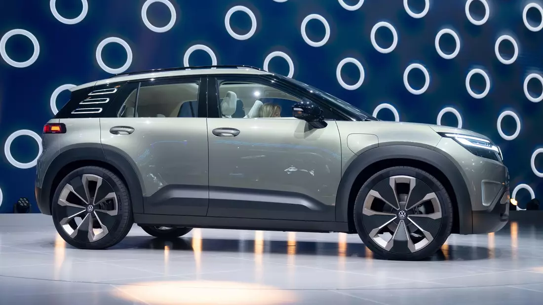 Auch der VW ID. Cross wir vorerst nur als Studie gezeigt. - Bild: Sven Hoppe/dpa