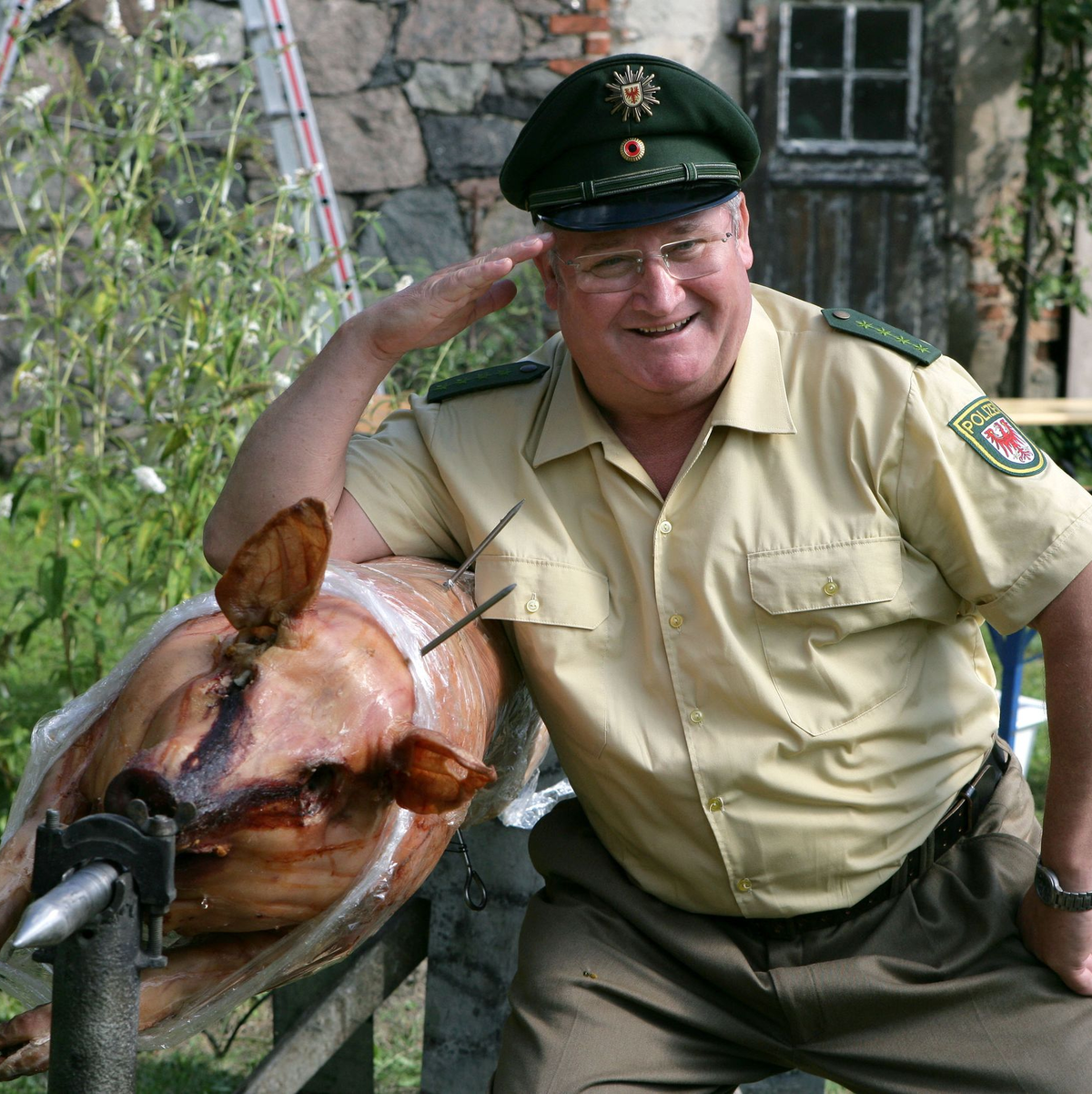 Horst Krause bei Dreharbeiten. - Foto: Patrick Pleul/dpa-Zentralbild/dpa