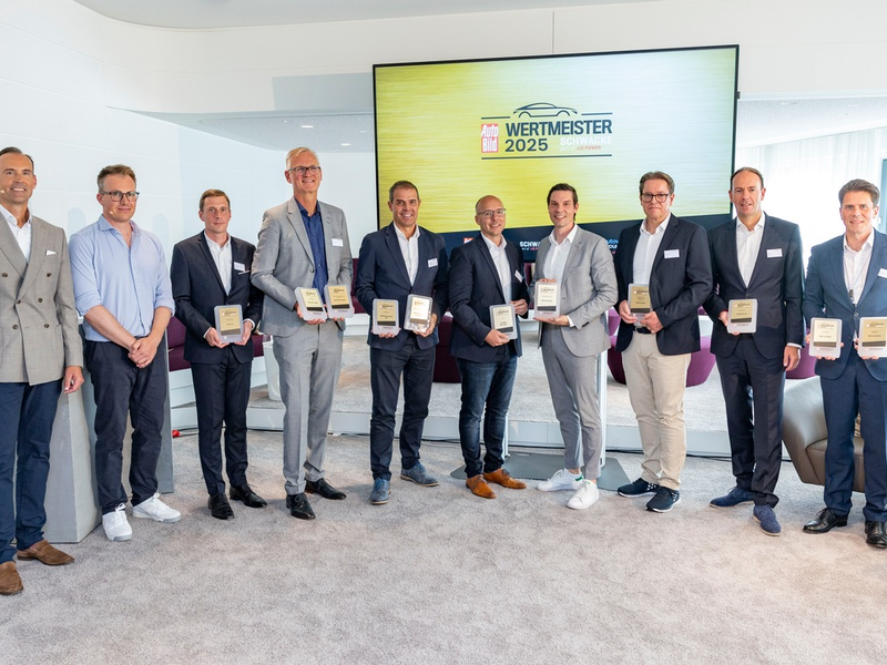 Wertmeister 2025: AUTO BILD und Schwacke küren auf der IAA München die wertstabilsten Autos / Die besten Wiederverkaufswerte in 11 Kategorien / Audi gewinnt dreifach / Elektroautos positiv im Trend - Foto: presseportal.de