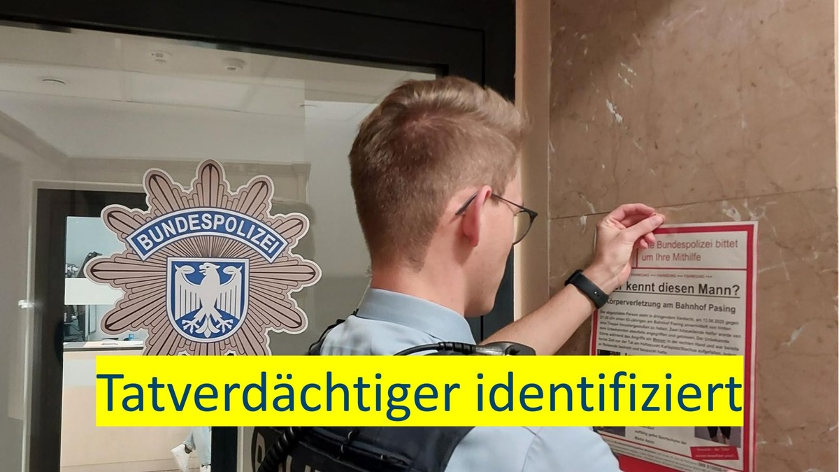 Bundespolizeidirektion München: Öffentlichkeitsfahndung erfolgreich - Veröffentlichte Bilder bitte löschen - Foto: presseportal.de