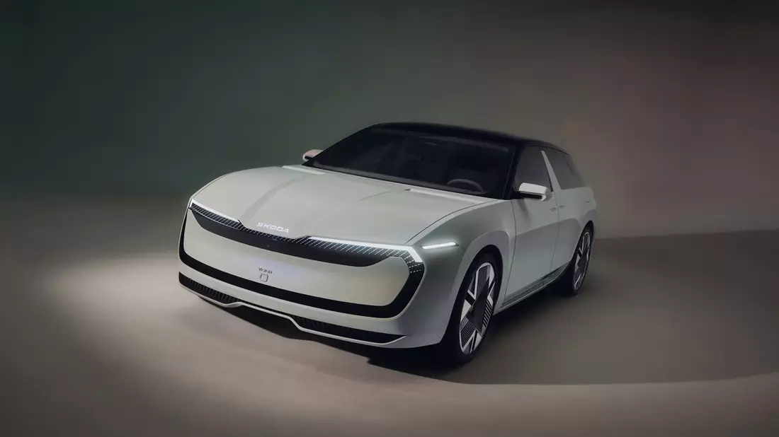 Škoda Vision O: Elektrifizierter Kombi der Zukunft mit der nächsten Generation der Modern Solid-Designsprache - Bild: presseportal.de