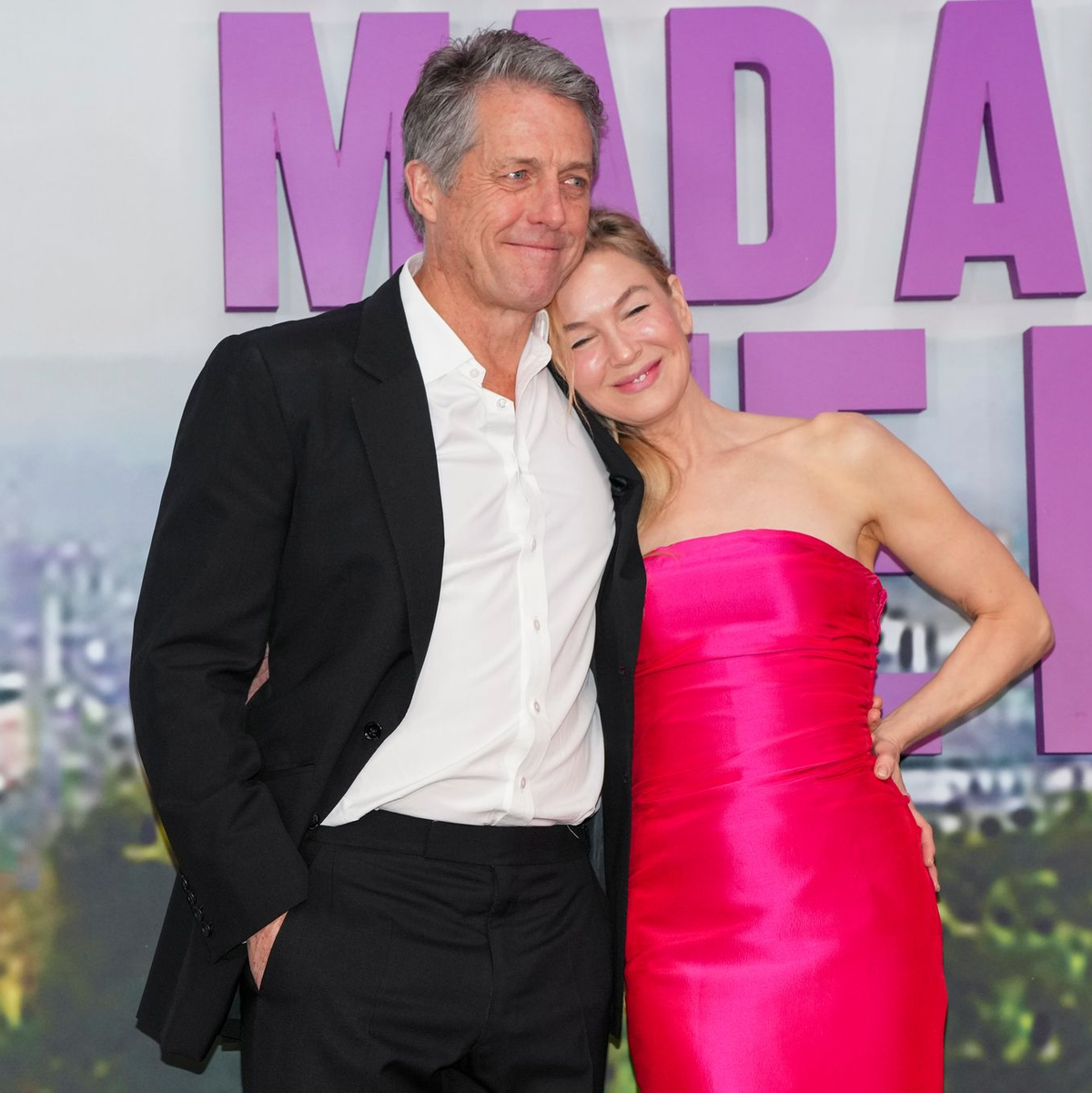 Eingespieltes Team: Hugh Grant und Renée Zellweger - hier bei der Premiere des Films «Bridget Jones: Mad About the Boy» (deutscher Titel: «Bridget Jones - Verrückt nach ihm») im Januar 2025 in London. (Archivbild) - Foto: Scott A Garfitt/Invision/AP/dpa