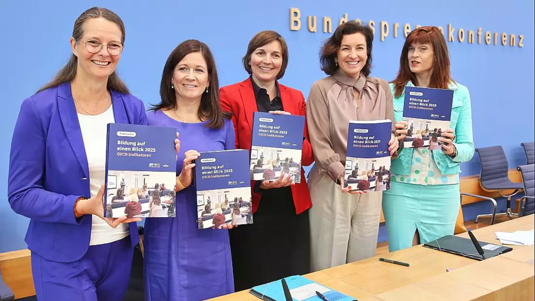 Vorstellung der OECD-Studie Bildung auf einen Blick 2025 am 09.09.2025 - Bild: über dts Nachrichtenagentur