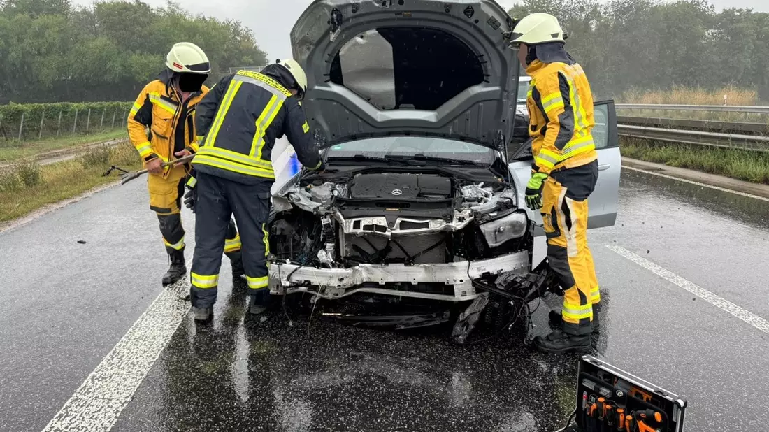 POL-PDLD: Verkehrsunfall auf der A65 auf Grund von Aquaplaning - Bild: presseportal.de