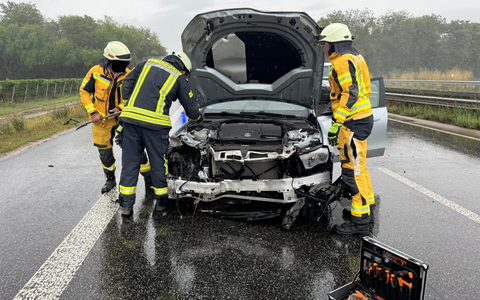 POL-PDLD: Verkehrsunfall auf der A65 auf Grund von Aquaplaning - Foto: presseportal.de