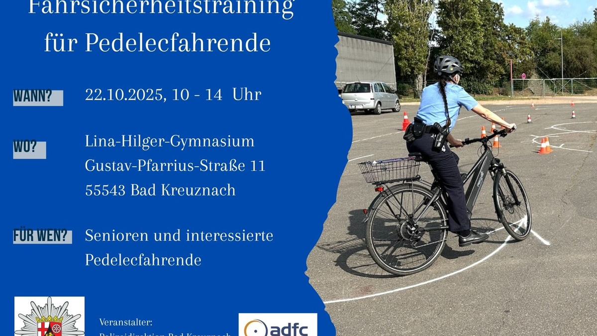 POL-PDKH: Polizei und ADFC laden zum Pedelec-Training ein - Foto: presseportal.de