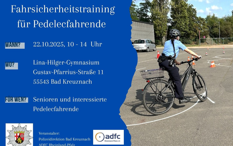 POL-PDKH: Polizei und ADFC laden zum Pedelec-Training ein - Foto: presseportal.de
