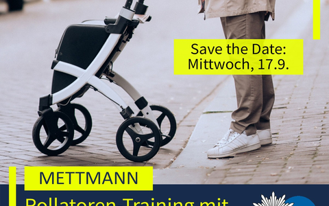 POL-ME: Rollator-Training und Beratung: Polizei beteiligt sich am Mettmanner Seniorentag - 2509037 - Foto: presseportal.de