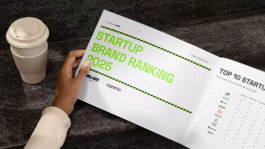 Startup Brand Ranking 2025 veröffentlicht - Jung von Matt START und Appinio küren die stärksten Startup-Marken des Jahres - Bild: presseportal.de