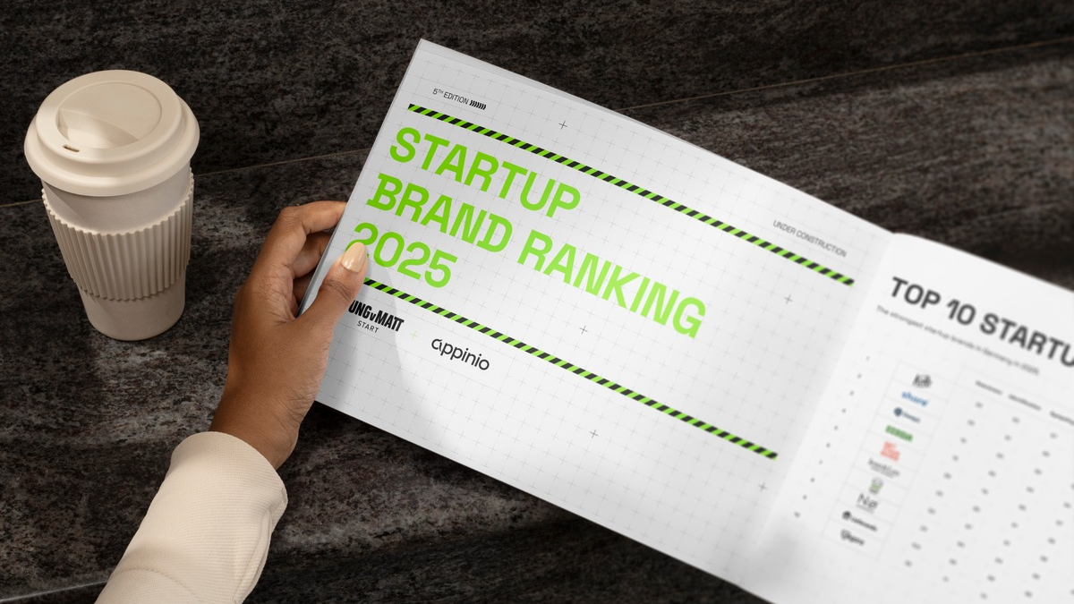 Startup Brand Ranking 2025 veröffentlicht - Jung von Matt START und Appinio küren die stärksten Startup-Marken des Jahres - Foto: presseportal.de