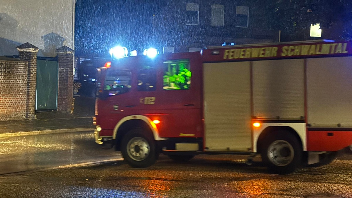 FFW Schwalmtal: Sturmtief Walter sorgt für zahlreiche unwetterbedingte Einsätze im Gemeinedegebiet - Foto: presseportal.de