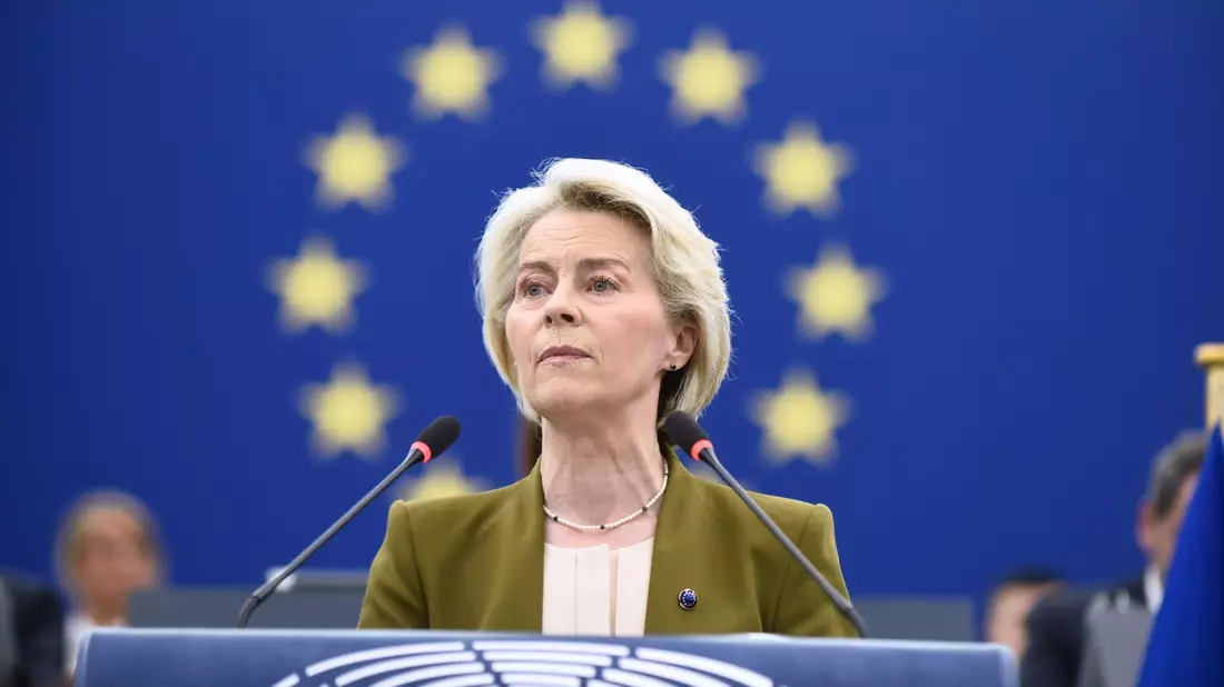 Hat Hoffnung auf Frieden: EU-Kommissionspräsidentin Ursula von der Leyen. (Archivbild) - Bild: Pascal Bastien/AP/dpa