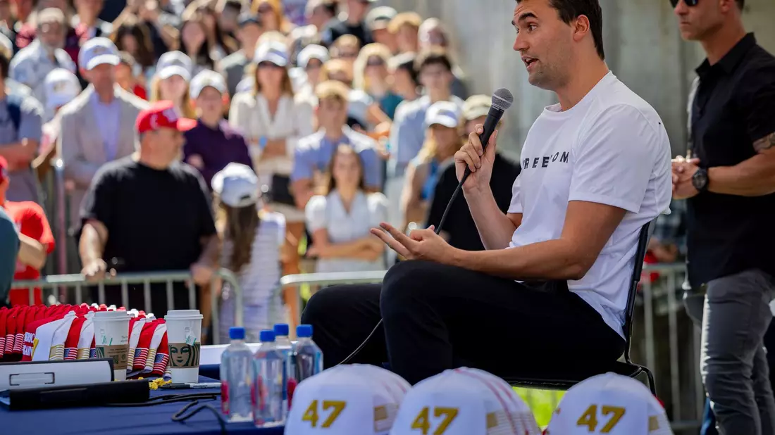 Charlie Kirk wurde erschossen - ein Tatverdächtiger ist mit hoher Wahrscheinlichkeit gefasst, sagt Trump. (Archivbild) - Bild: Tess Crowley/The Deseret News/AP/dpa