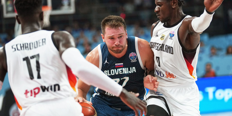Luka Doncic stellte die deutschen Basketballer vor riesige Probleme. - Foto: Sergei Grits/AP/dpa