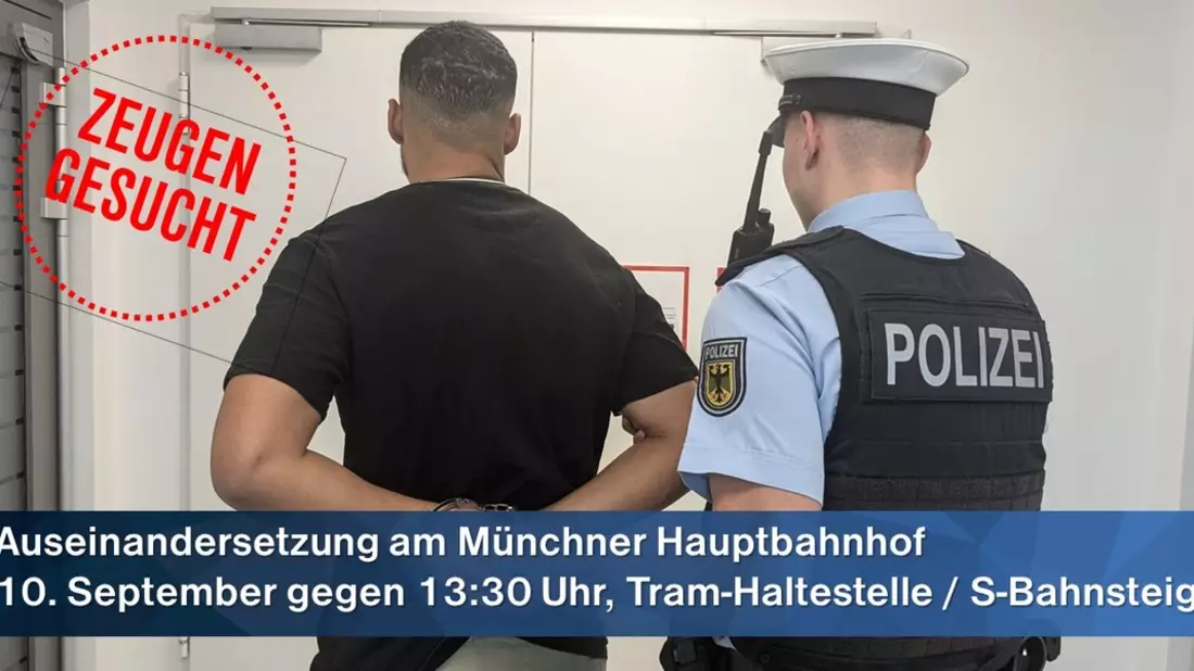 Bundespolizeidirektion München: Auseinandersetzung am Münchner Hauptbahnhof / Zwei Männer festgenommen - Bild: presseportal.de