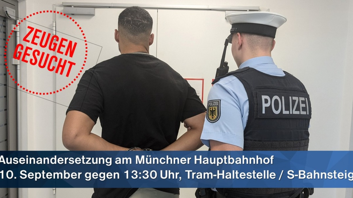 Bundespolizeidirektion München: Auseinandersetzung am Münchner Hauptbahnhof / Zwei Männer festgenommen - Foto: presseportal.de