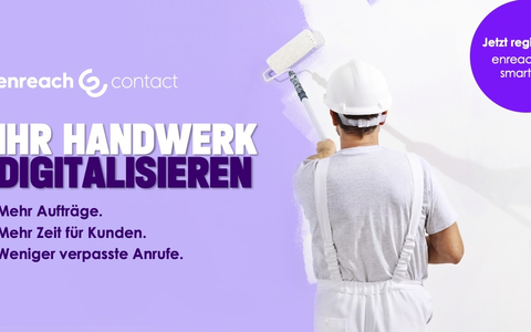 Enreach startet Digitalisierungsoffensive für das Handwerk: Zwölf Monate Enreach Contact kostenfrei - Foto: presseportal.de