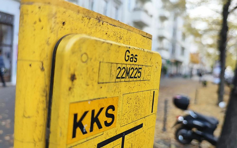 Gas-Hinweisschild (Archiv) - Foto: über dts Nachrichtenagentur