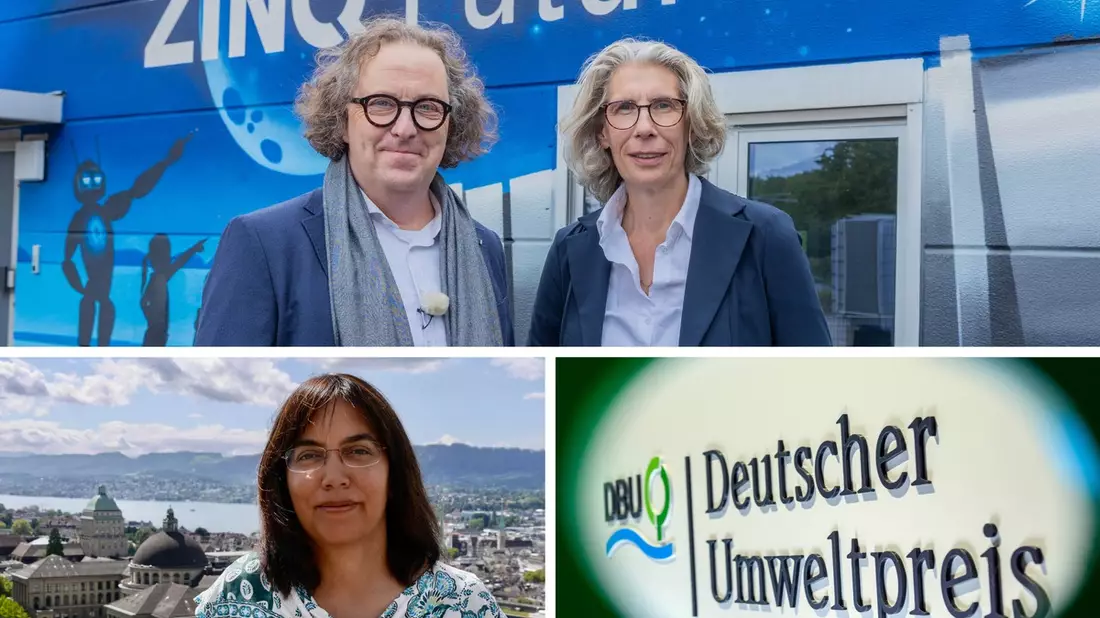 Innovative Klimaforschung und kluge Köpfe für zirkuläres Geschäftsmodell / Deutscher Umweltpreis der DBU für Prof. Seneviratne und ZINQ - Bild: presseportal.de
