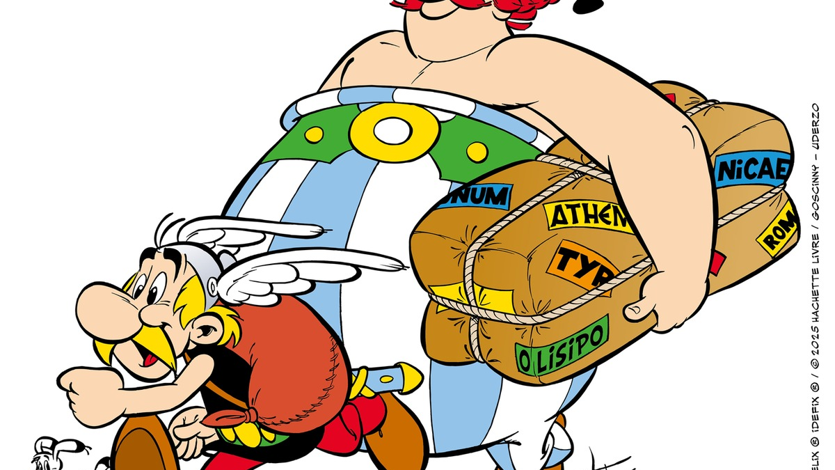 Asterix und Obelix checken die Reisepässe - 41 Tage bis zum 41. Abenteuer! - Foto: presseportal.de