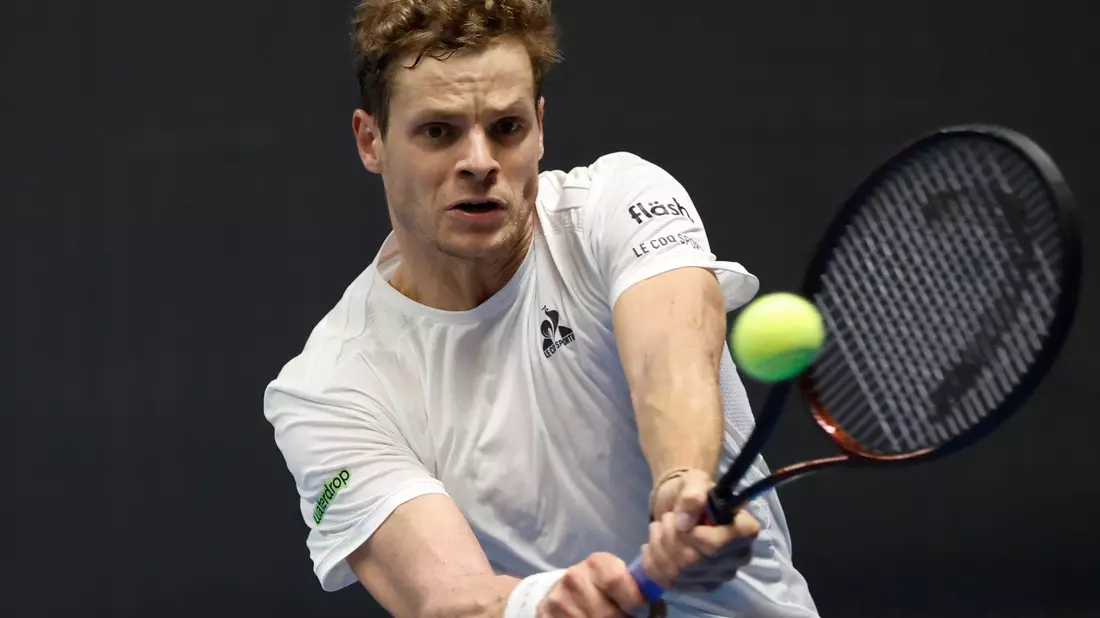 Yannick Hanfmann sorgte gegen Japan für den zweiten Punkt des deutschen Davis-Cup-Teams. (Archivbild) - Bild: Mindaugas Kulbis/AP/dpa