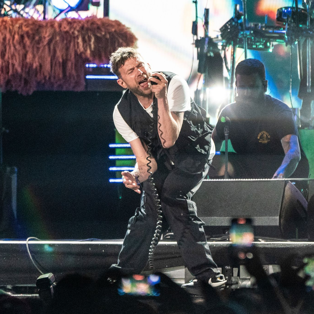 Hinter der Comic-Band Gorillaz verbergen sich der Blur-Sänger Damon Albarn und andere Künstler. (Archivbild) - Foto: Amy Harris/Invision/AP/dpa