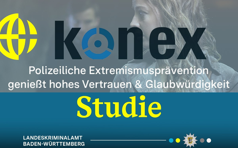 LKA-BW: Bundesweit repräsentative Umfrage zeigt erstmals: Polizeiliche Extremismusprävention genießt hohes Vertrauen und Glaubwürdigkeit - Foto: presseportal.de