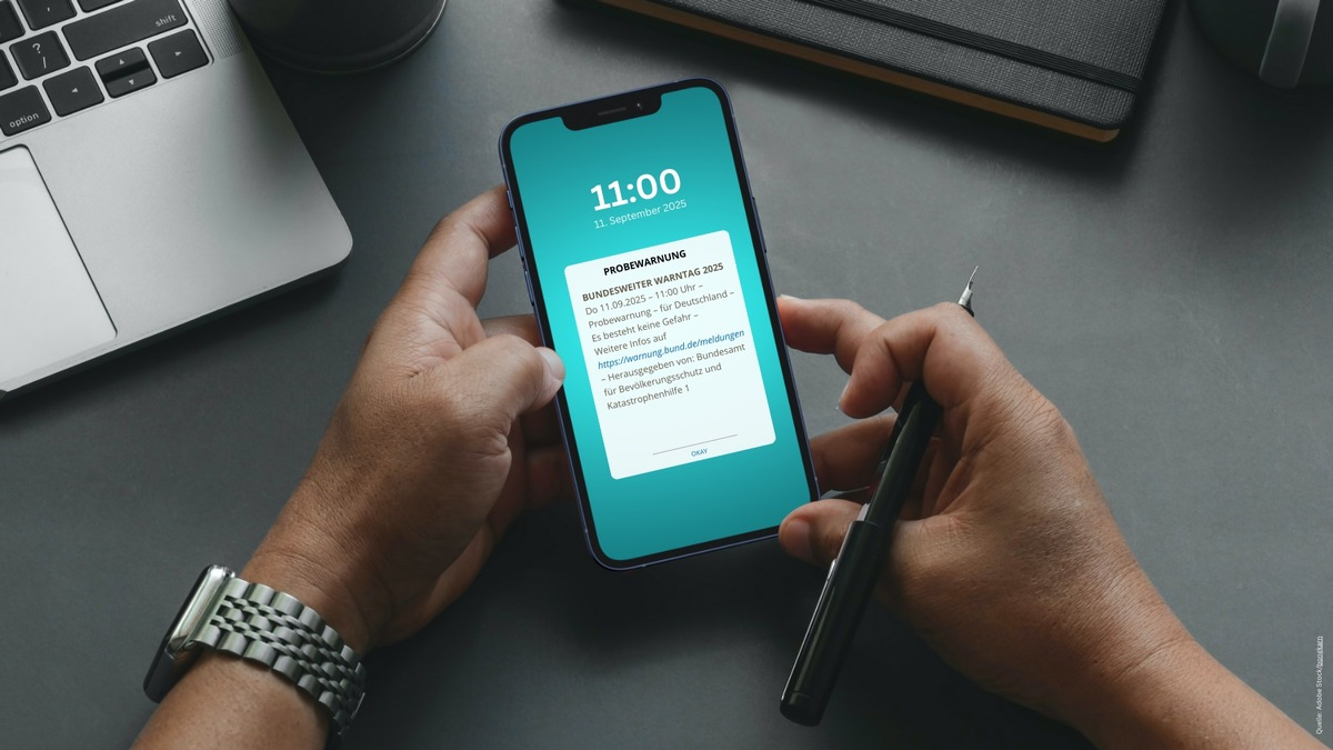 Umfrage zum Bundesweiten Warntag 2025: 97 Prozent der Befragten erhalten Warnung - Foto: presseportal.de