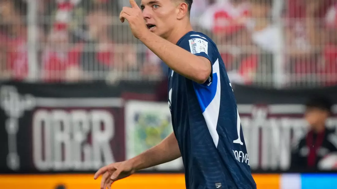 Oliver Burke verlor mit Union Berlin gegen Hoffenheim - Bild: Soeren Stache/dpa