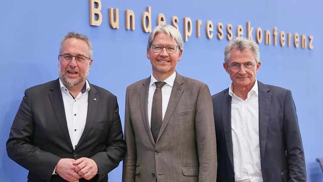 Pressekonferenz der Bauindustrie zum Sondervermögen für Infrastruktur am 15.09.2025 - Bild: über dts Nachrichtenagentur