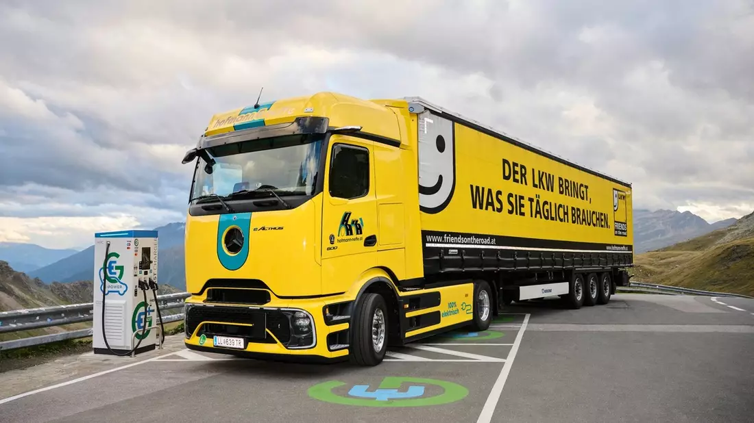 KEBA zeigt Ladepower für Schwerlastverkehr - Bild: presseportal.de